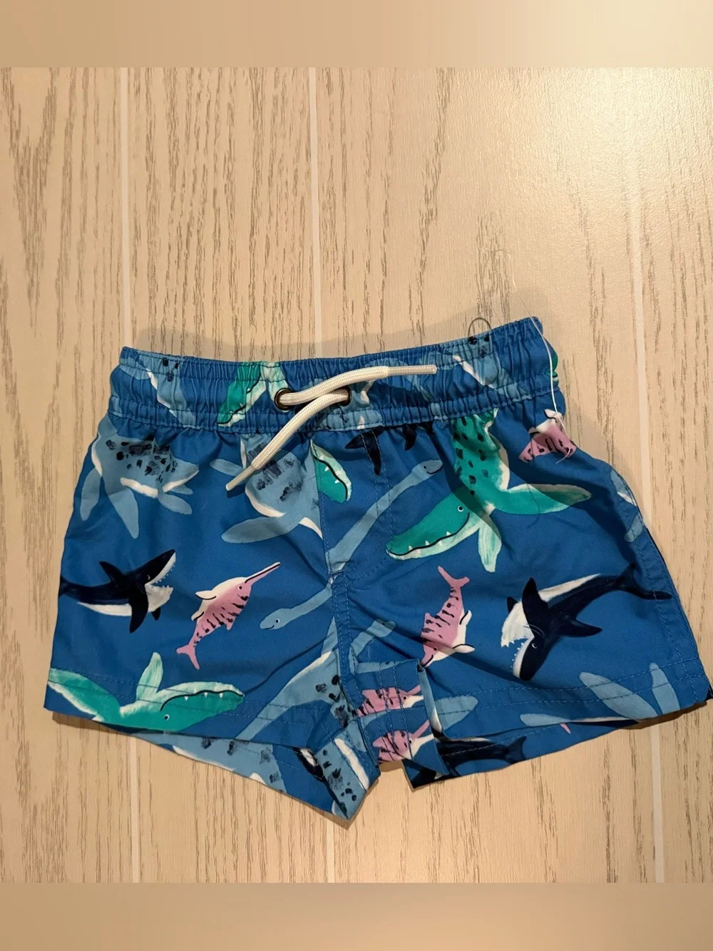 Carter’s Baby Boy Shark Rash Guard Swim Set 6M Blue UPF 50+ NWT